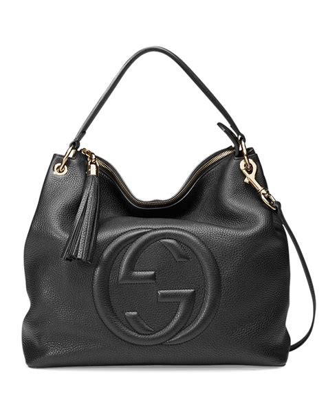 large leather Gucci handbags